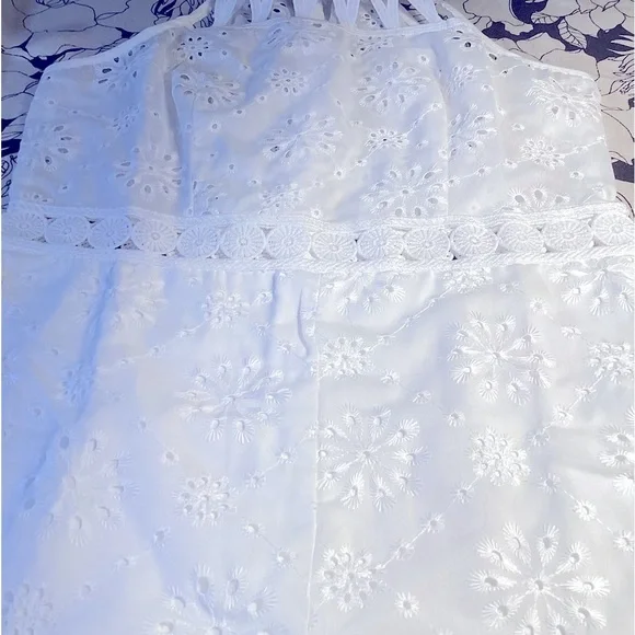 New Crochet white Romper - Picture 6 of 13